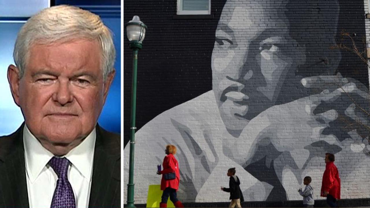 Gingrich: US still far from Martin Luther King's dream