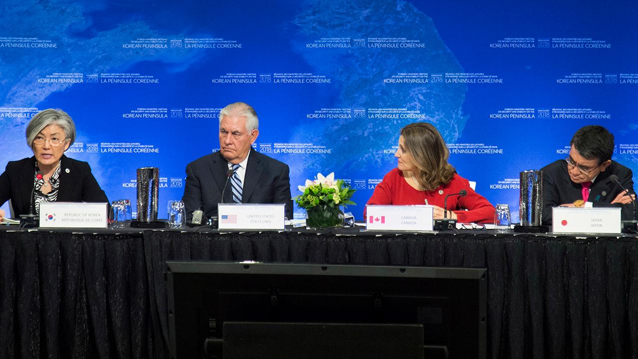 Tillerson, US allies huddle to choke North Korea finances