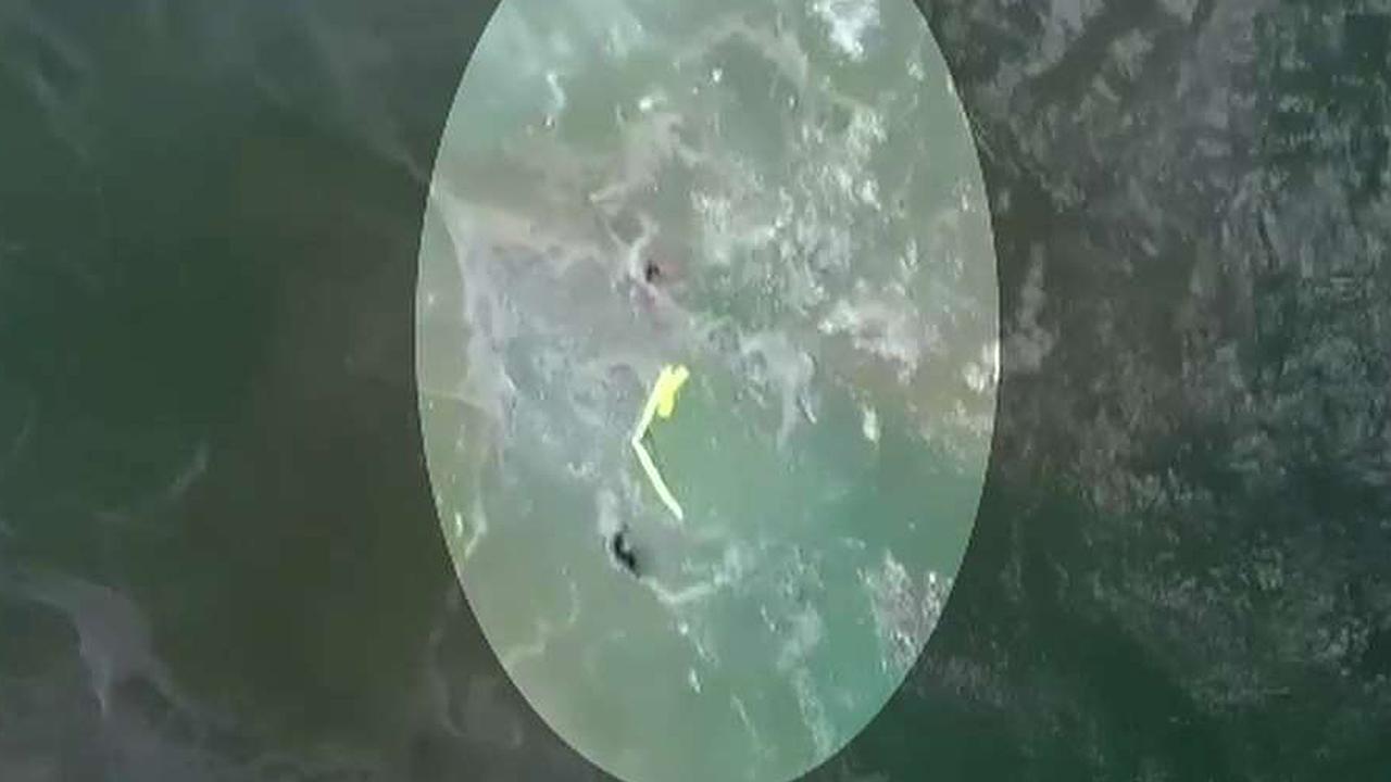 Drone credited with saving 2 teens caught in rough waters