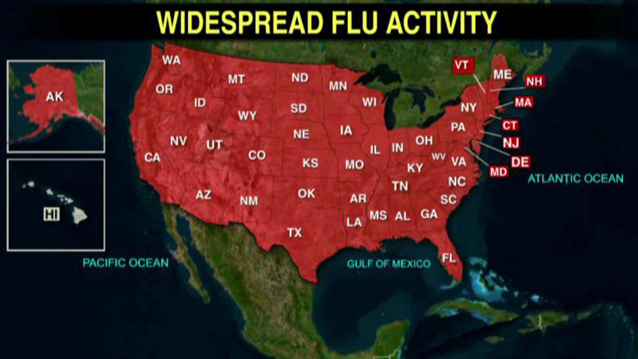 CDC 49 states reporting widespread flu activity Fox News Video