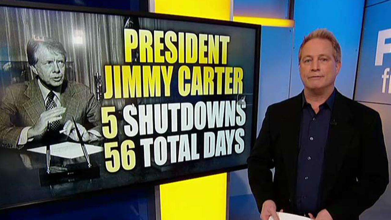 The history of US government shutdowns