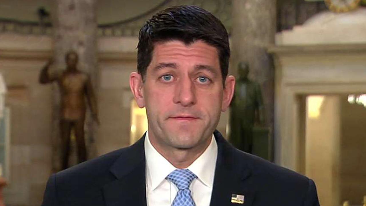 Paul Ryan calls on Democrats to end 'needless' shutdown