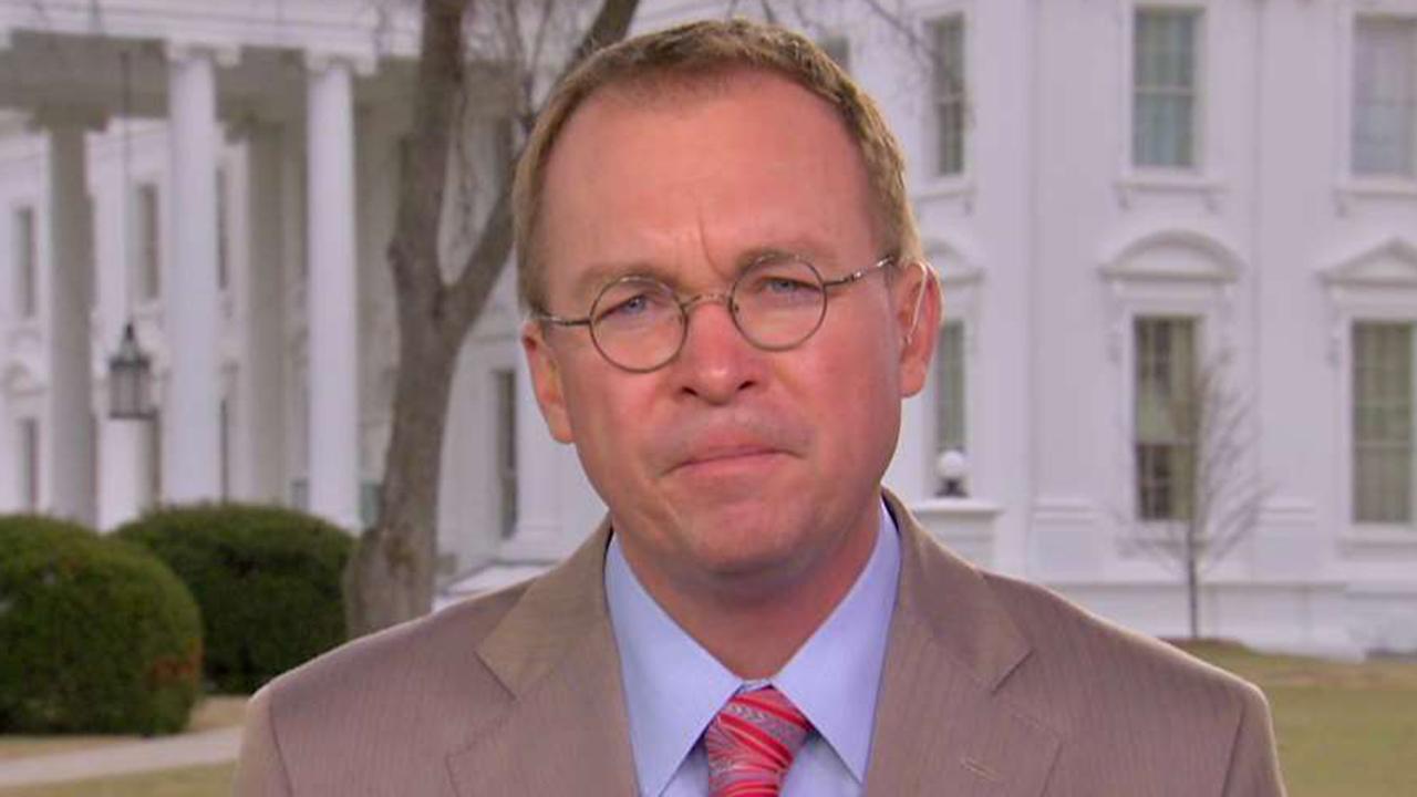 Mulvaney to Schumer: Congress funds the gov't, not Trump