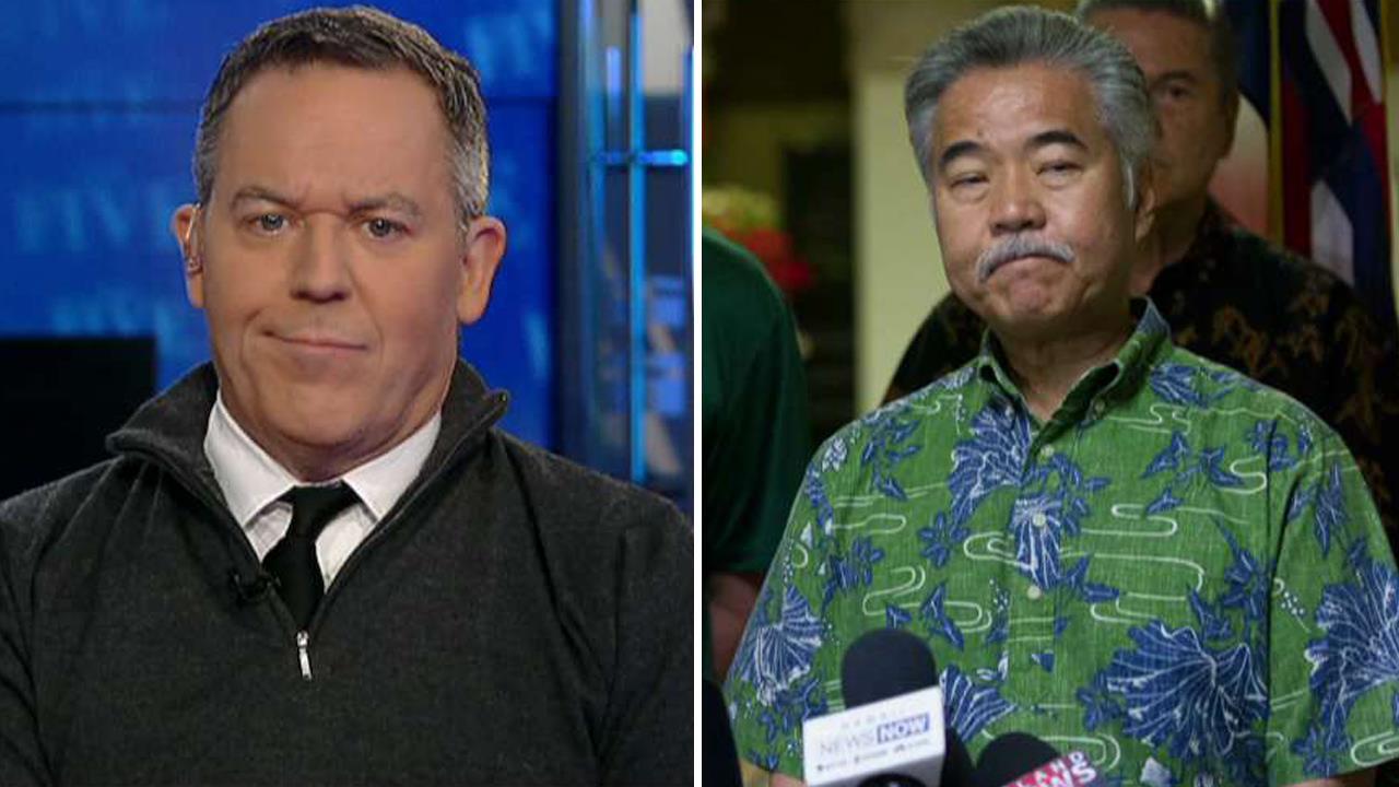 Gutfeld on the Hawaii governor's terrible excuse
