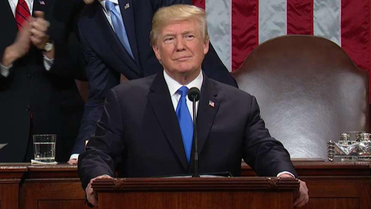 Trump calls to 'set aside our differences' in State of the Union address