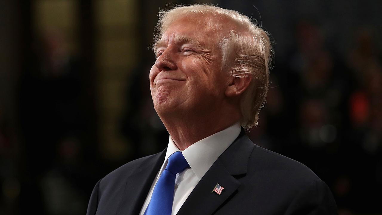 White House beaming after Trump's first State of the Union