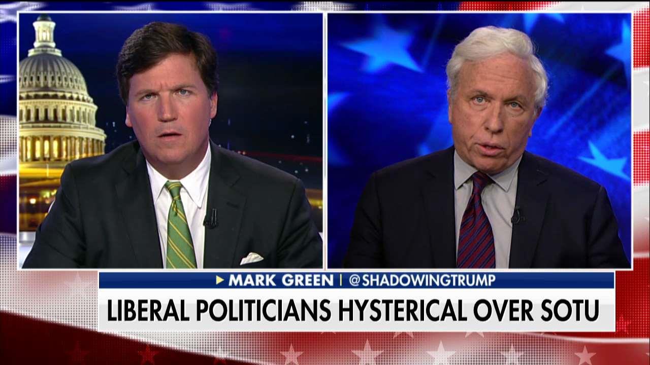 Tucker Battles Mark Green on Democrats at State of the Union