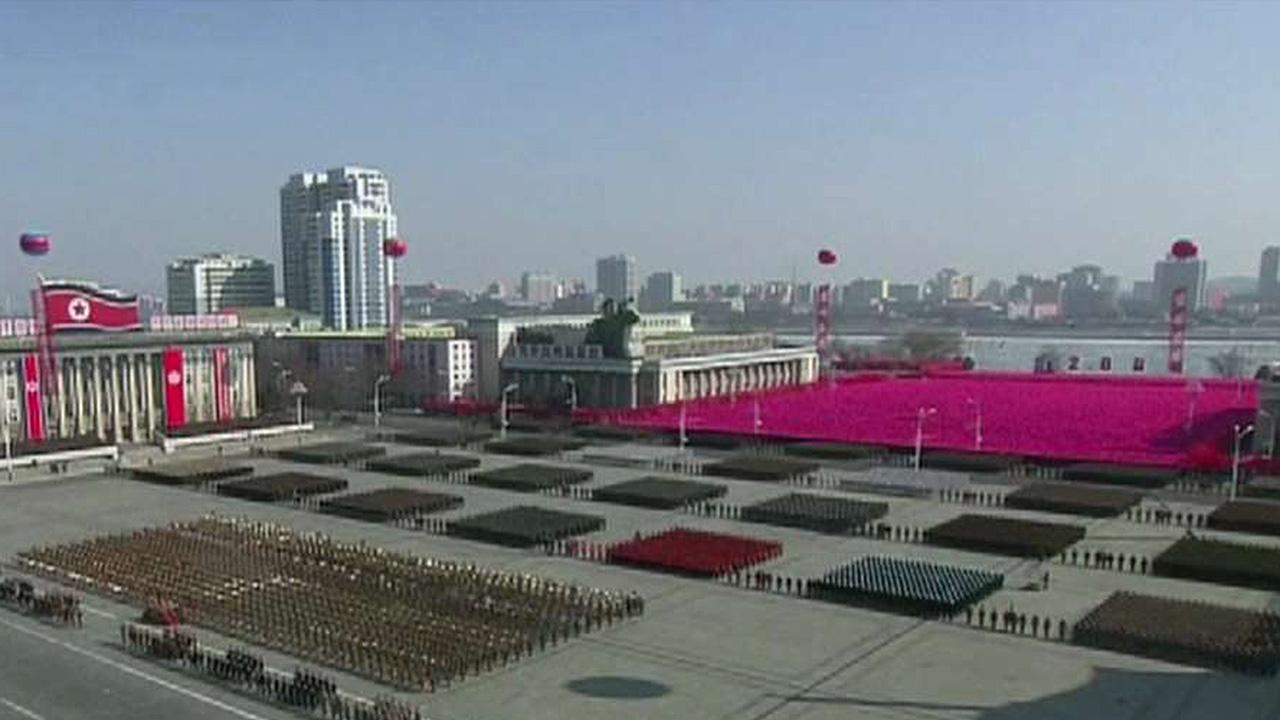 North Korea holds military parade as Olympics kick off