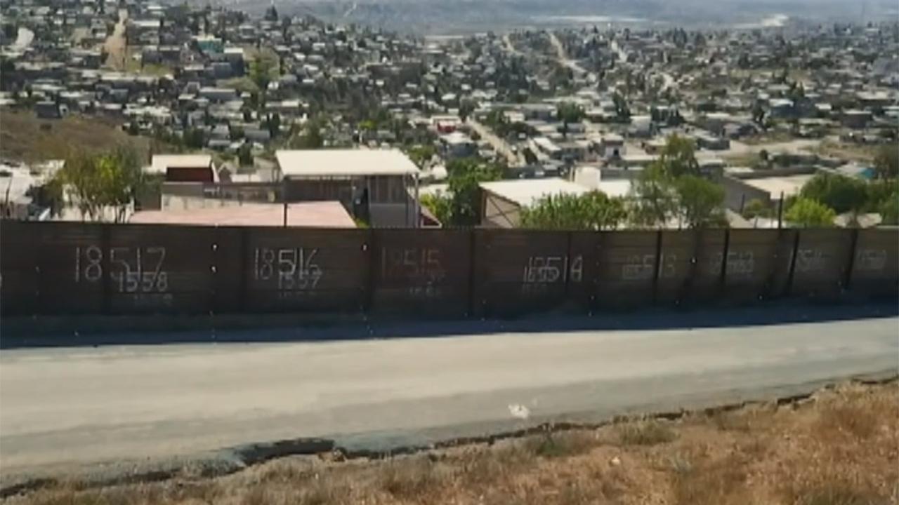 Drone footage shows wall on US-Mexico border