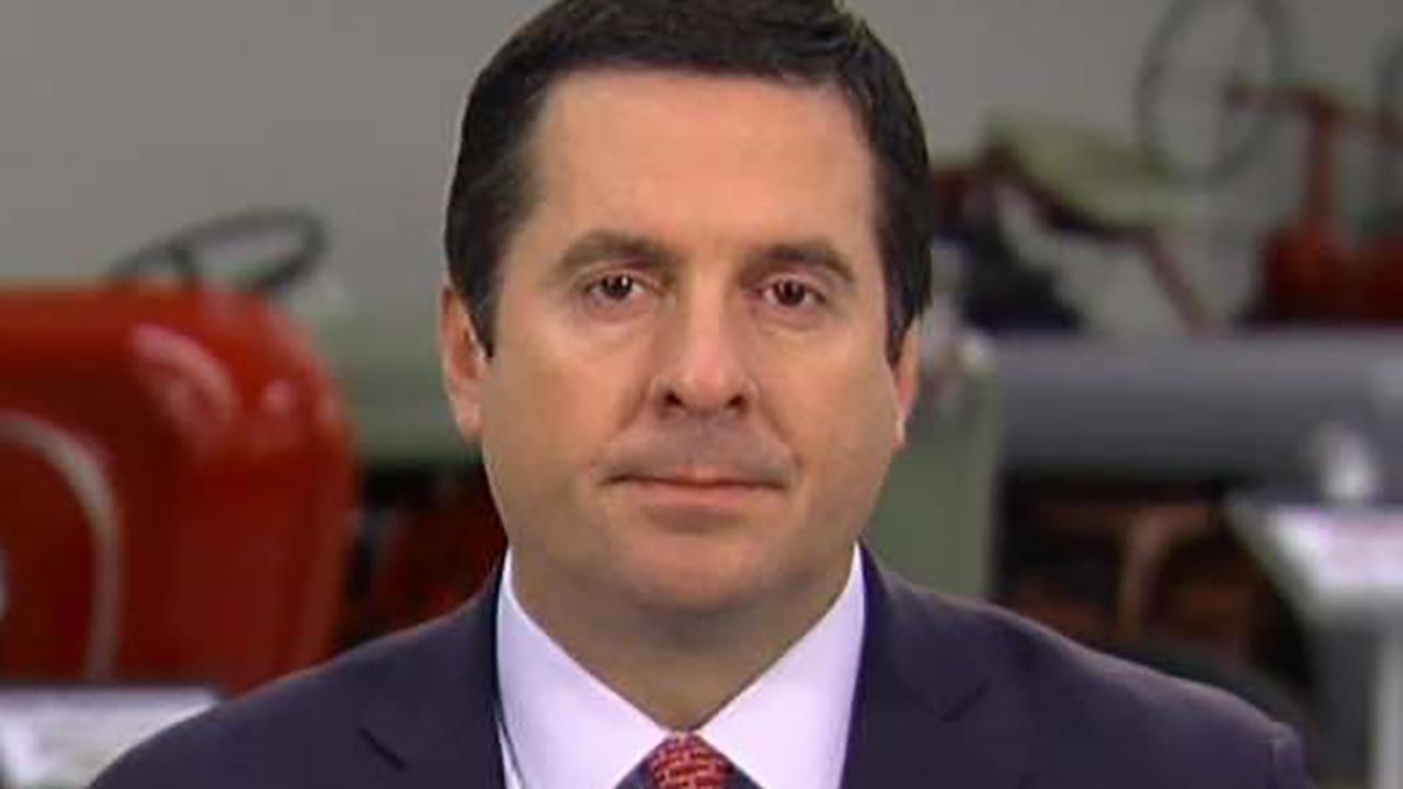 House Intelligence Committee chairman says on 'Sunday Morning Futures' that the Democrats included sensitive material in their FISA memo, causing the White House to block its release.