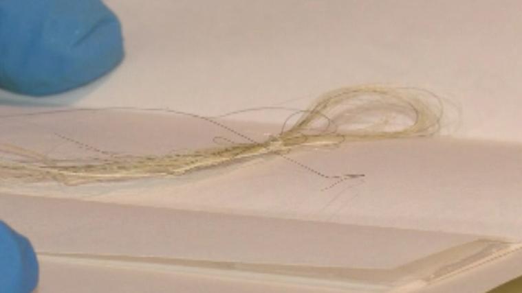 Strands of George Washington's hair found in book