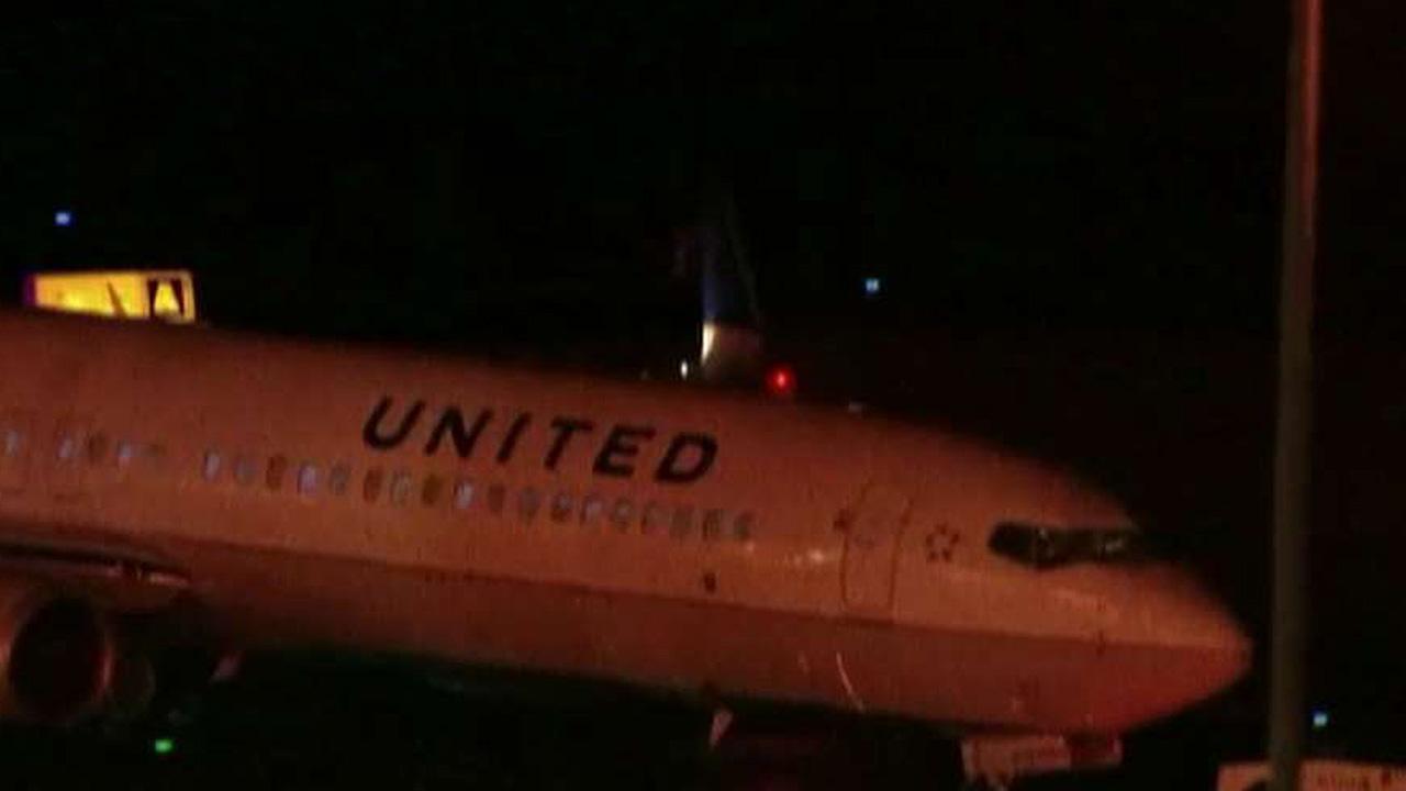 United Airlines flight lands safely after takeoff mishap
