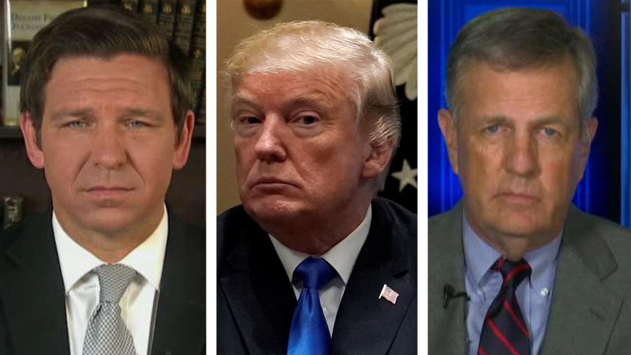 Rep. DeSantis and Brit Hume react to Trump's gun comments