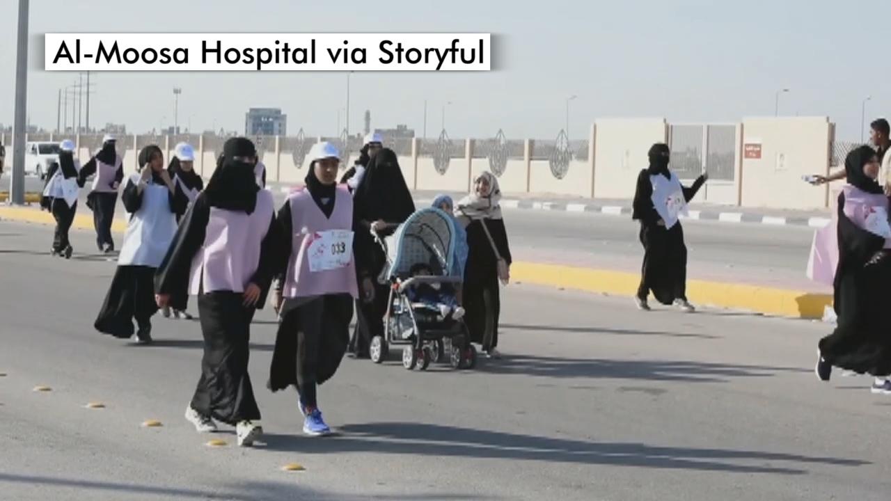 Saudi Arabia hosts its first race for women