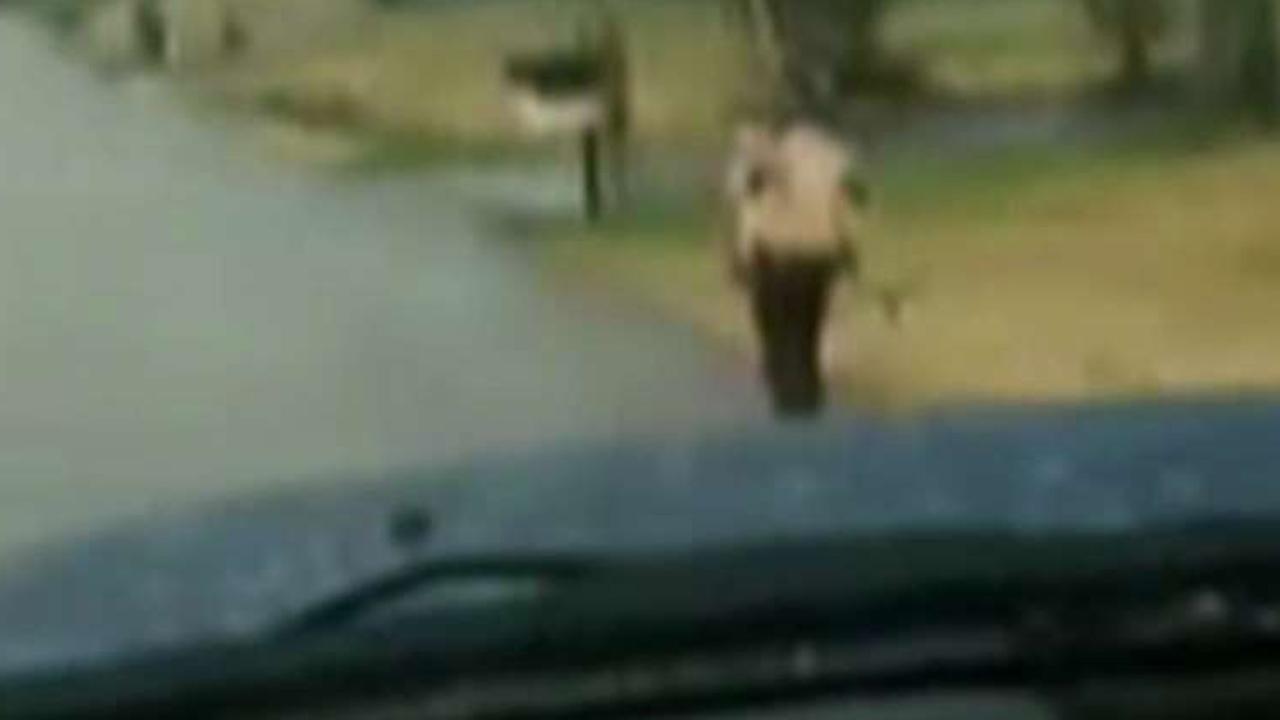 Dad makes son run in the rain for being a bully on bus