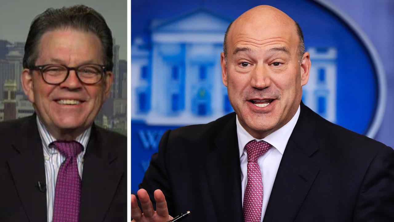 Laffer: Cohn resignation not about disagreement with Trump