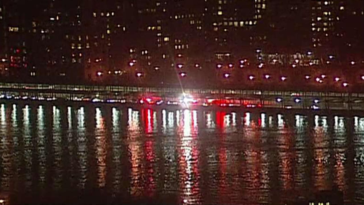 Aftermath of helicopter crash in East River