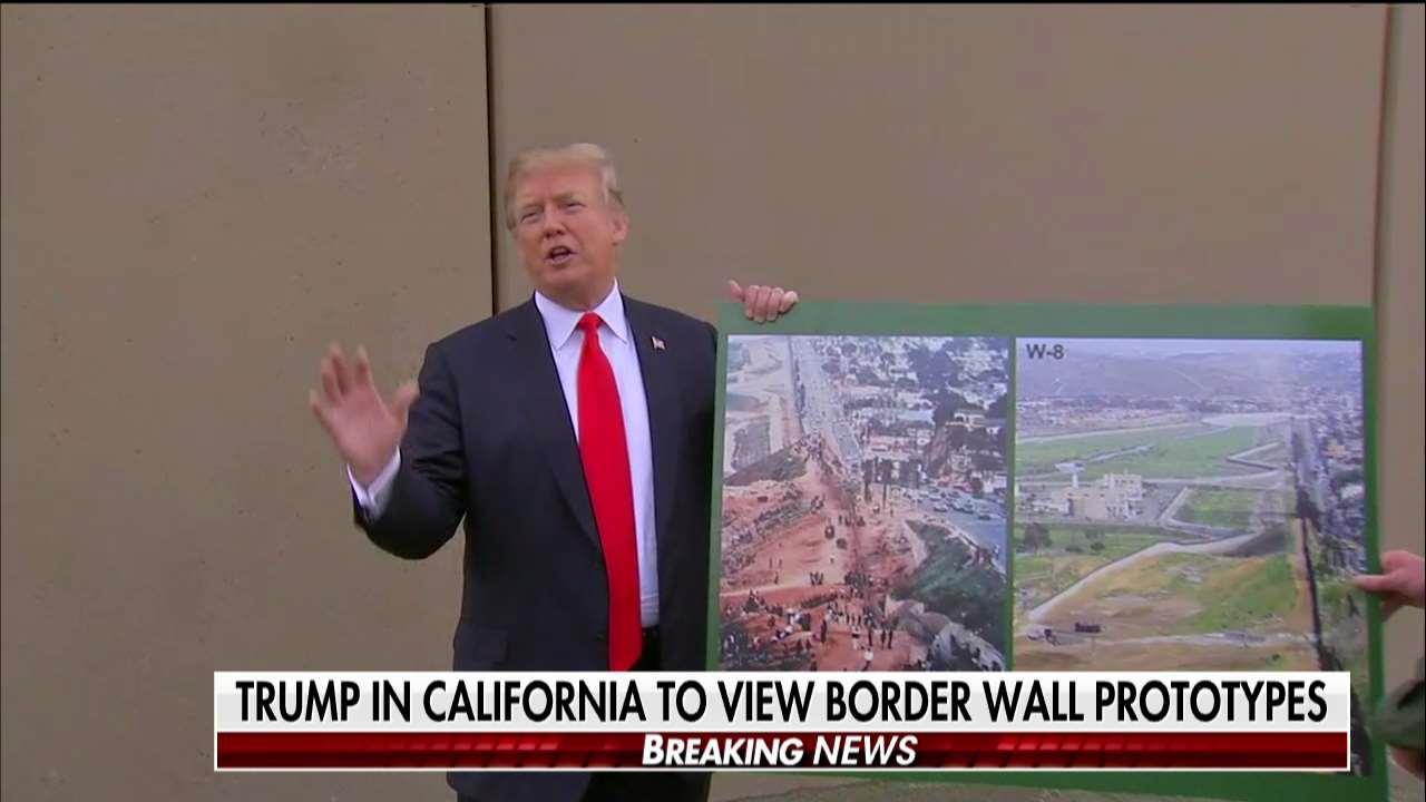 Trump Visits Border, Rips Brown