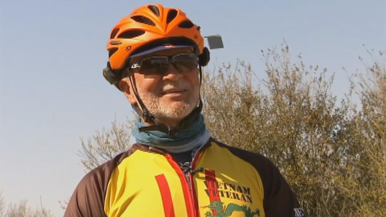 Vietnam veteran cycling across country for Wounded Warriors