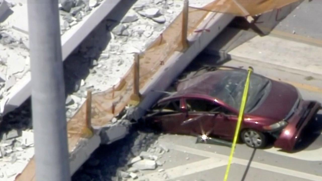 Officials: Eight vehicles crushed in FIU bridge collapse