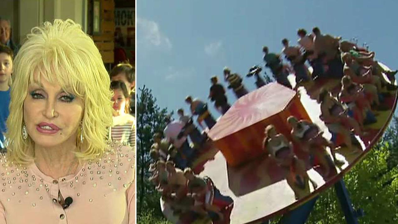 Dolly Parton on Dollywood's opening day for the 2018 season