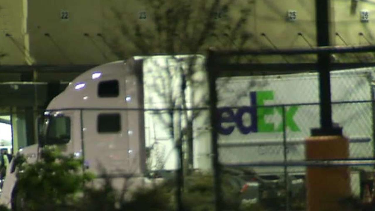 Package explodes inside Texas FedEx facility