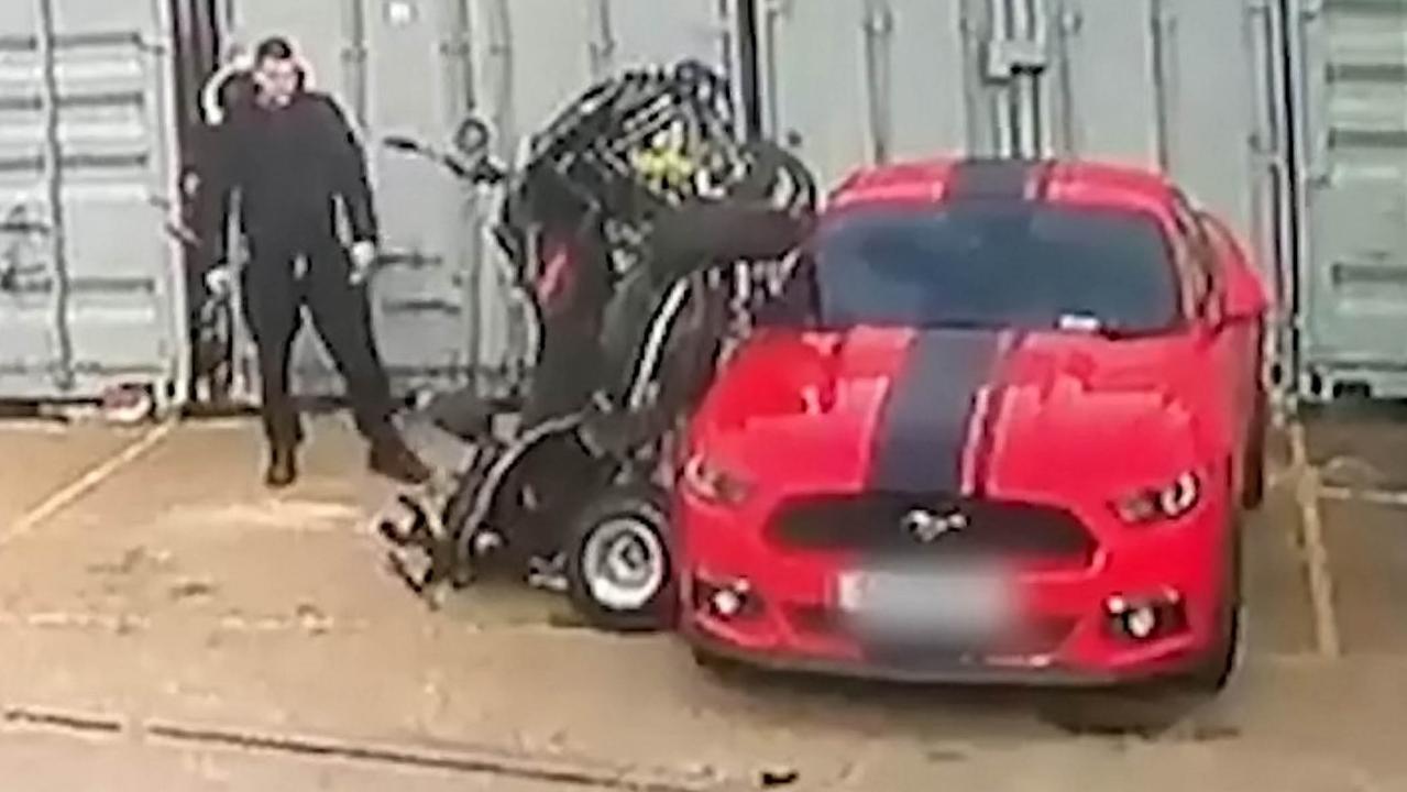 WATCH: Video captures ATV rider crashing into his own car