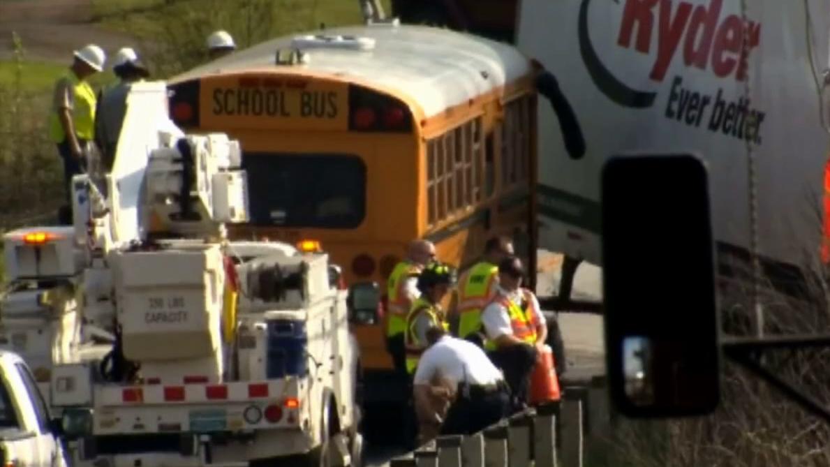 School bus collides with 18-wheeler in South Carolina 