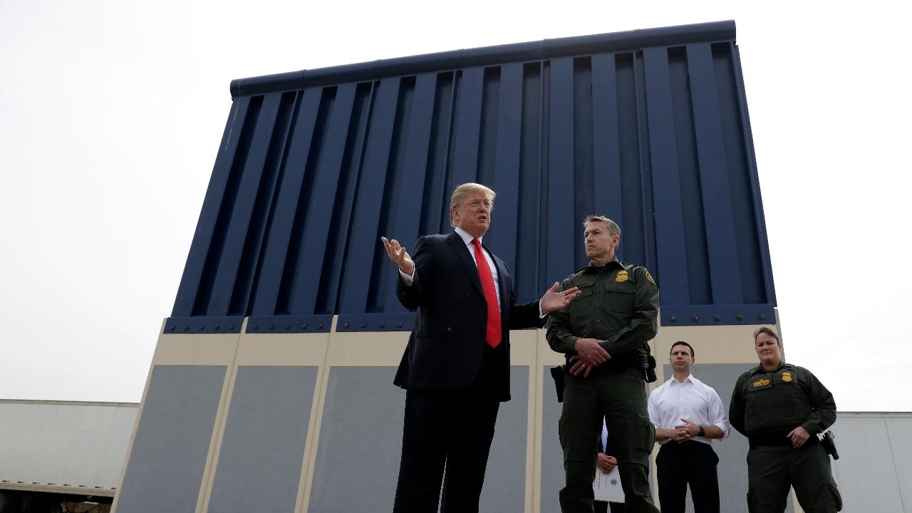 Trump tweets that border wall is needed for national defense