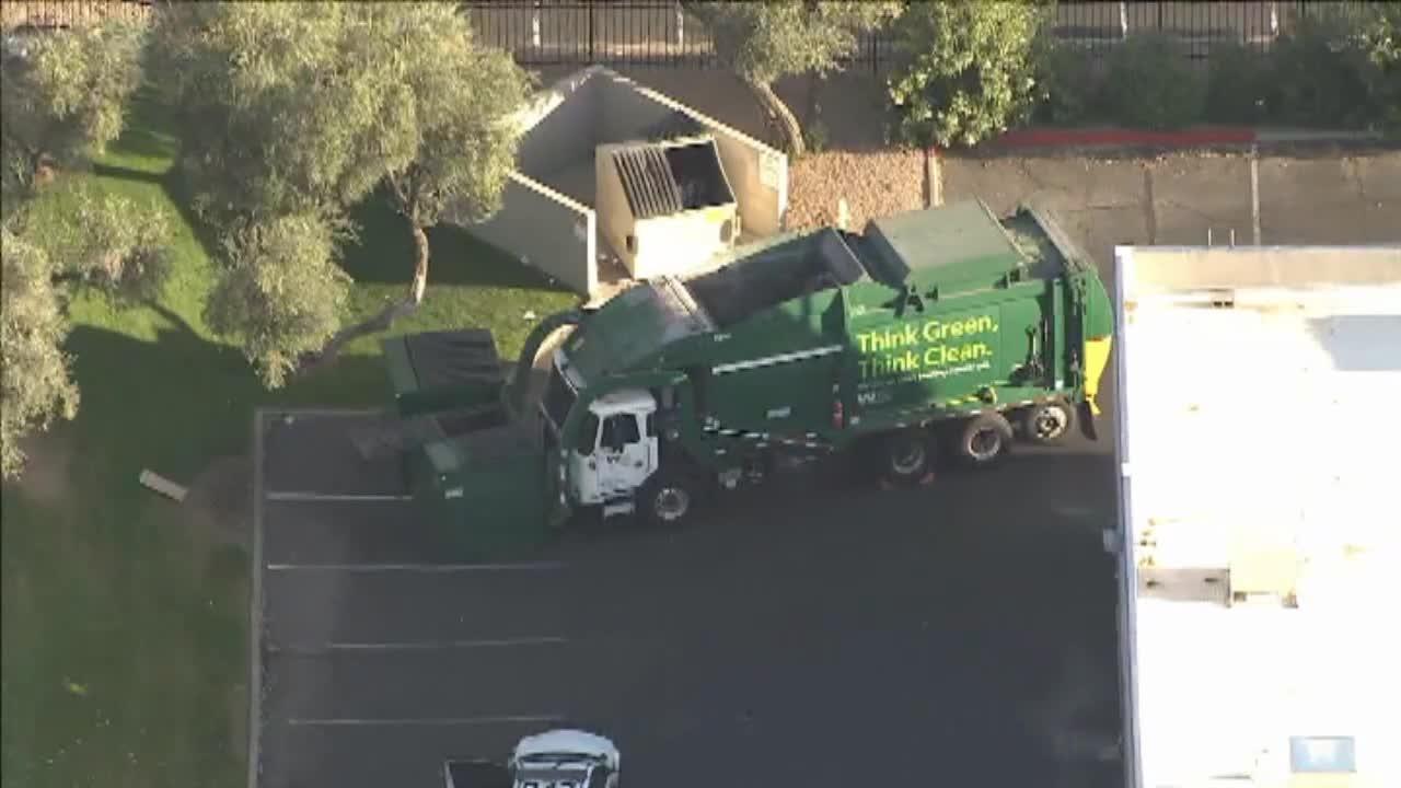 Woman sleeping in dumpster was deposited into garbage truck
