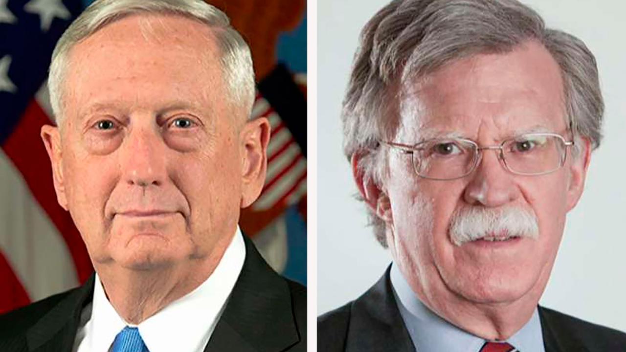 Mattis: 'No reservations' working with John Bolton