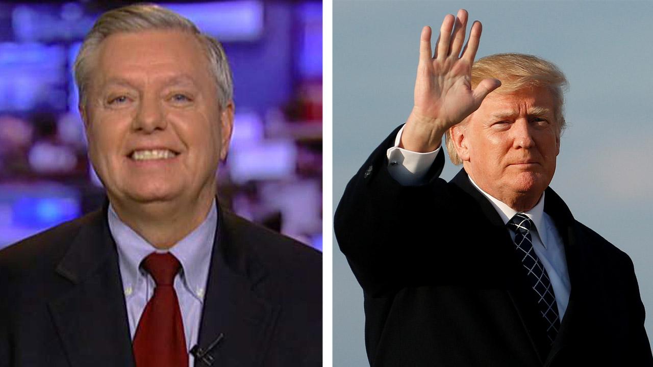 Graham hails Trump's stance on North Korea, trade and Russia
