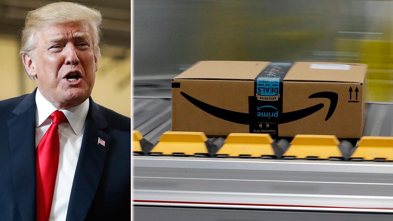 Trump escalates his feud with Amazon on Twitter