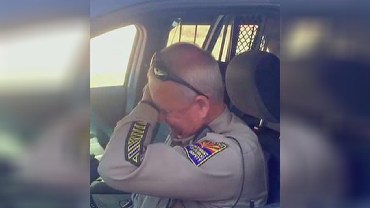 Arizona Trooper's emotional farewell