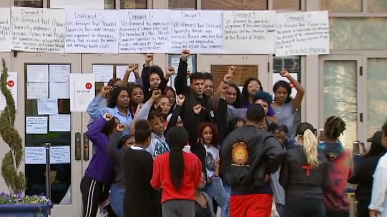 Howard students occupy admin building