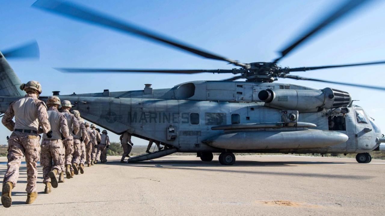 4 Marines possibly killed in helicopter crash