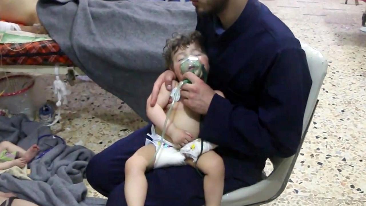 Dozens killed in suspected chemical weapons attack in Syria