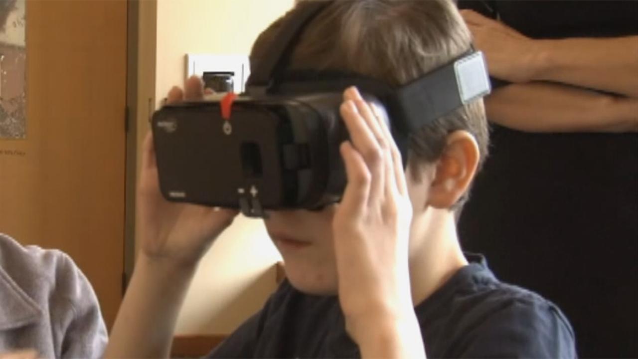 Legally blind boy sees with help of special glasses