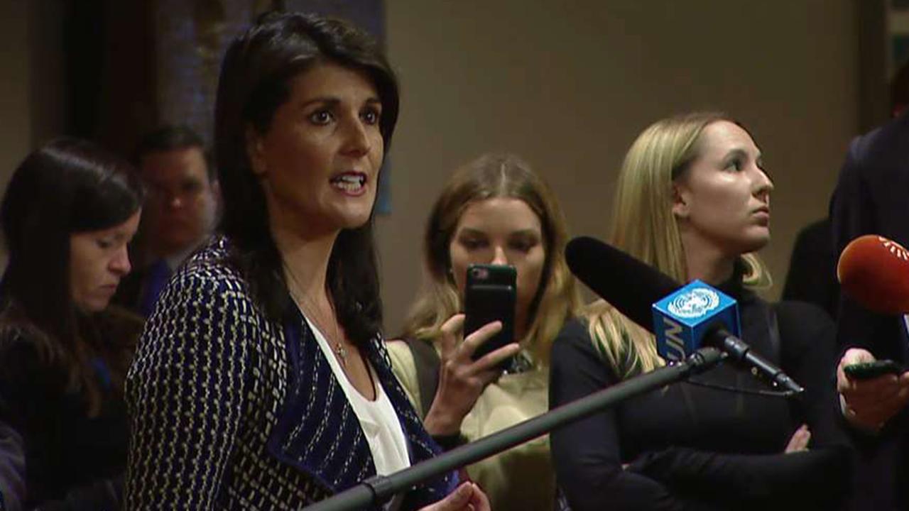 Haley on Syria: At some point, you must say 'enough'