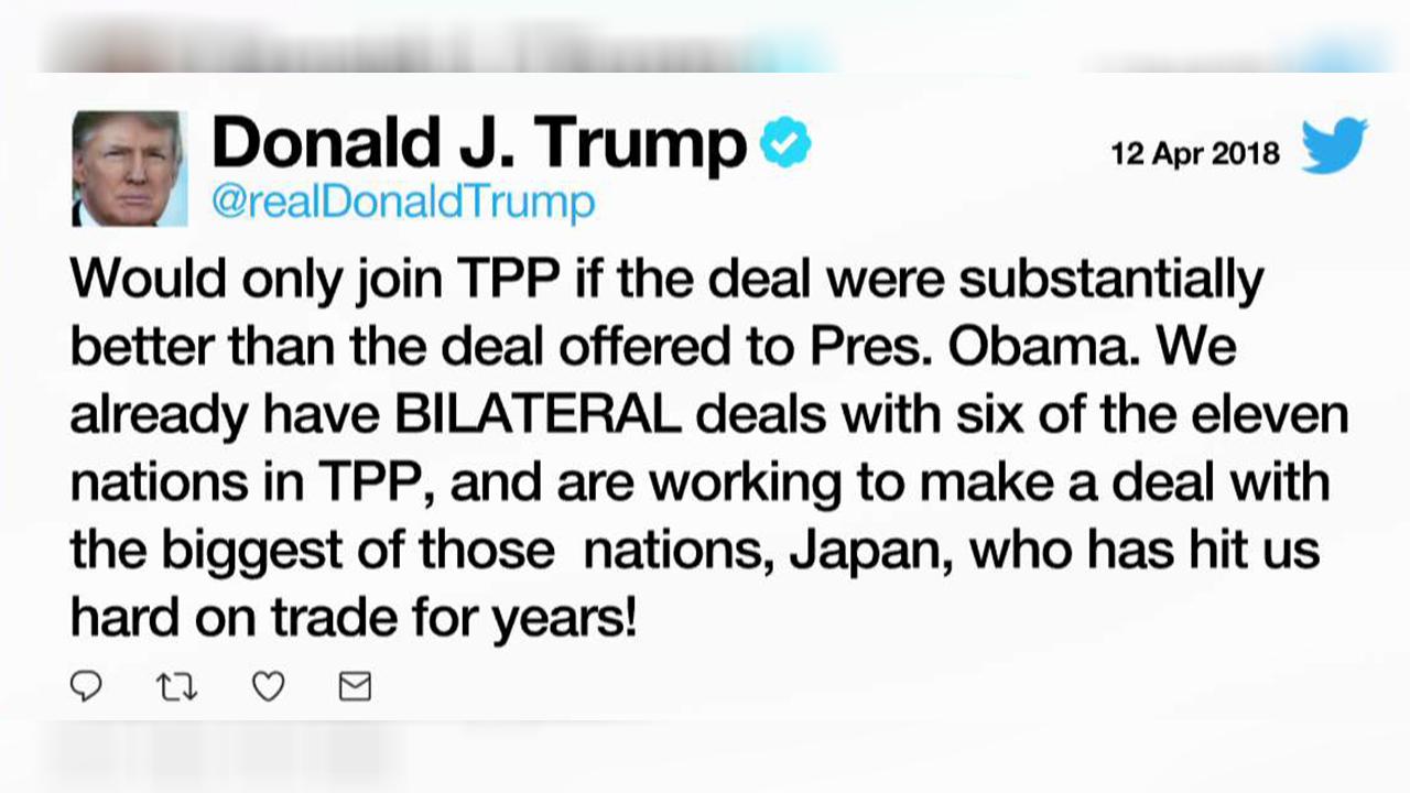 Trump: US would join TPP if deal were 'substantially better'