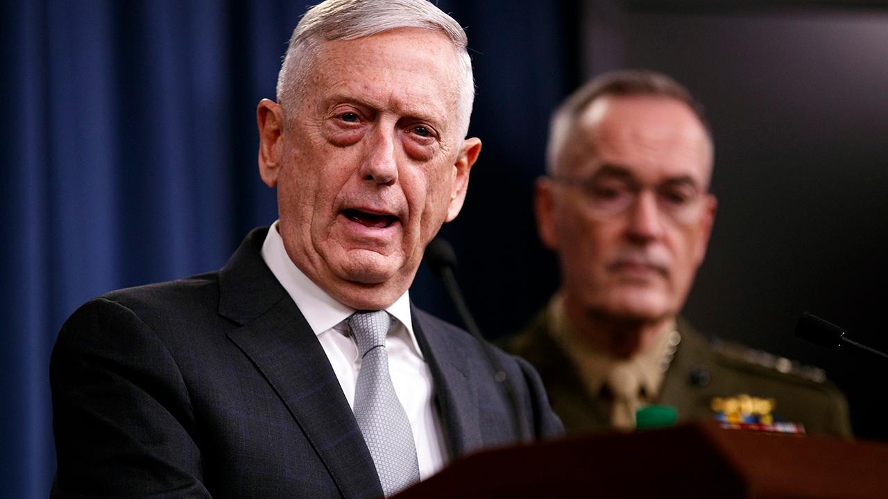 Mattis: US, UK and France taking decisive action in Syria