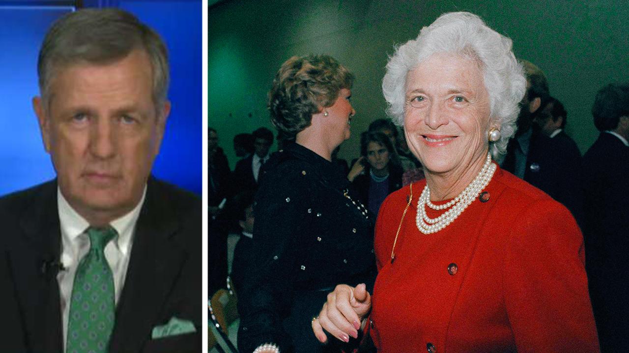 Hume: Barbara Bush was person of 'enormous character'