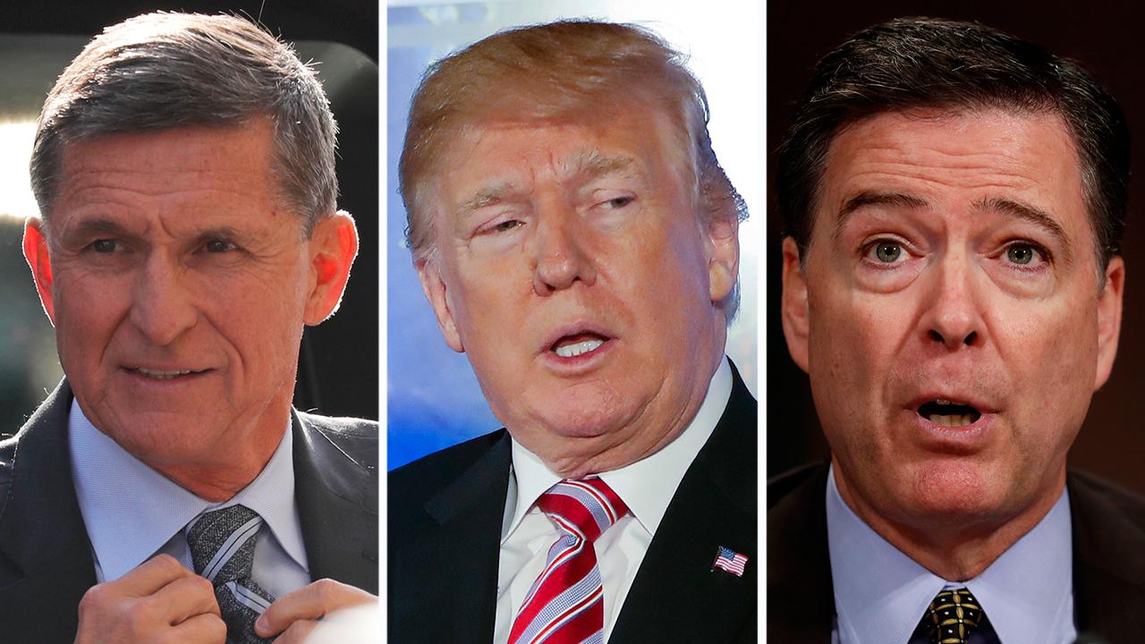 Trump defends Flynn, slams Comey on Twitter