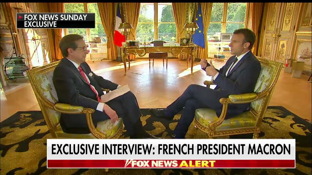 French Pres. Macron Says He Doesn't 'Wonder' About Trump Finishing Term