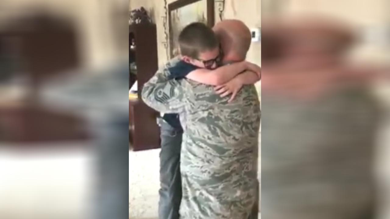 Airman surprises son with special homecoming