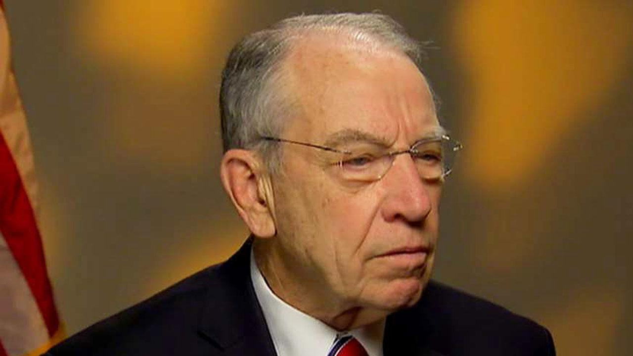 Sen. Grassley talks confidence in the Justice Department