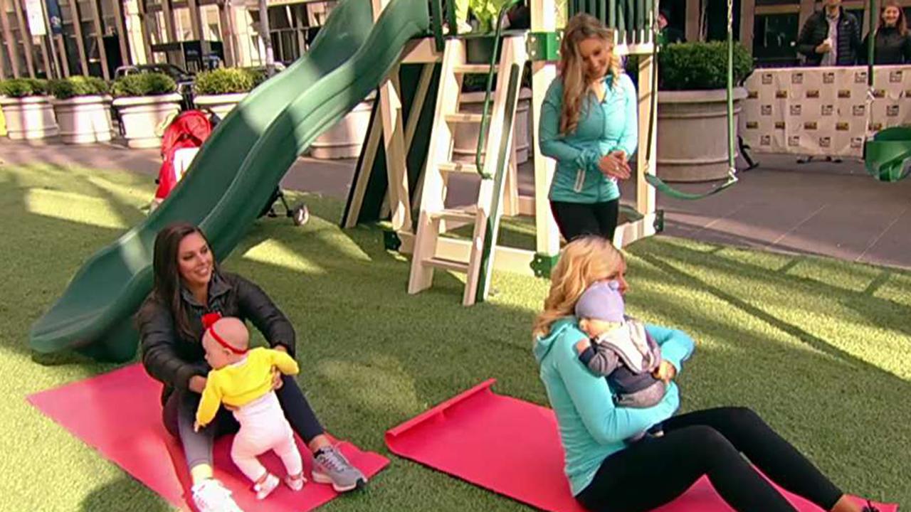 Baby fitness: Working out while having fun with kids