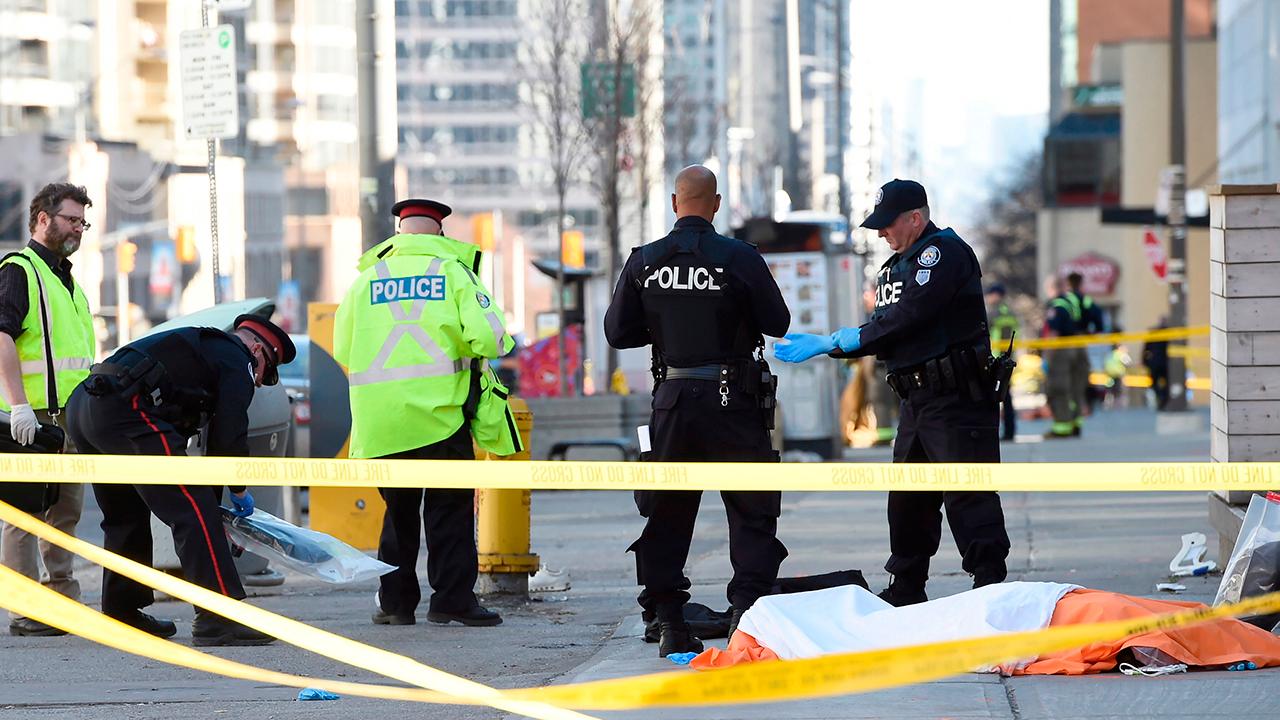 Horror in Toronto as van mounts curb, rams pedestrians