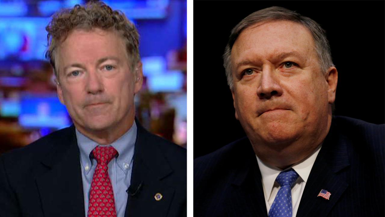 Senator Rand Paul talks change of heart on Mike Pompeo