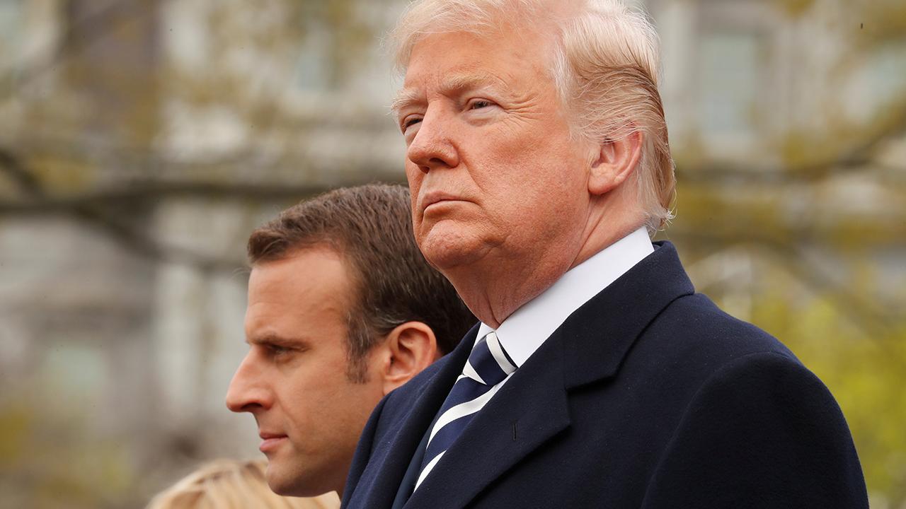 President Trump: Macron's visit comes at a critical time